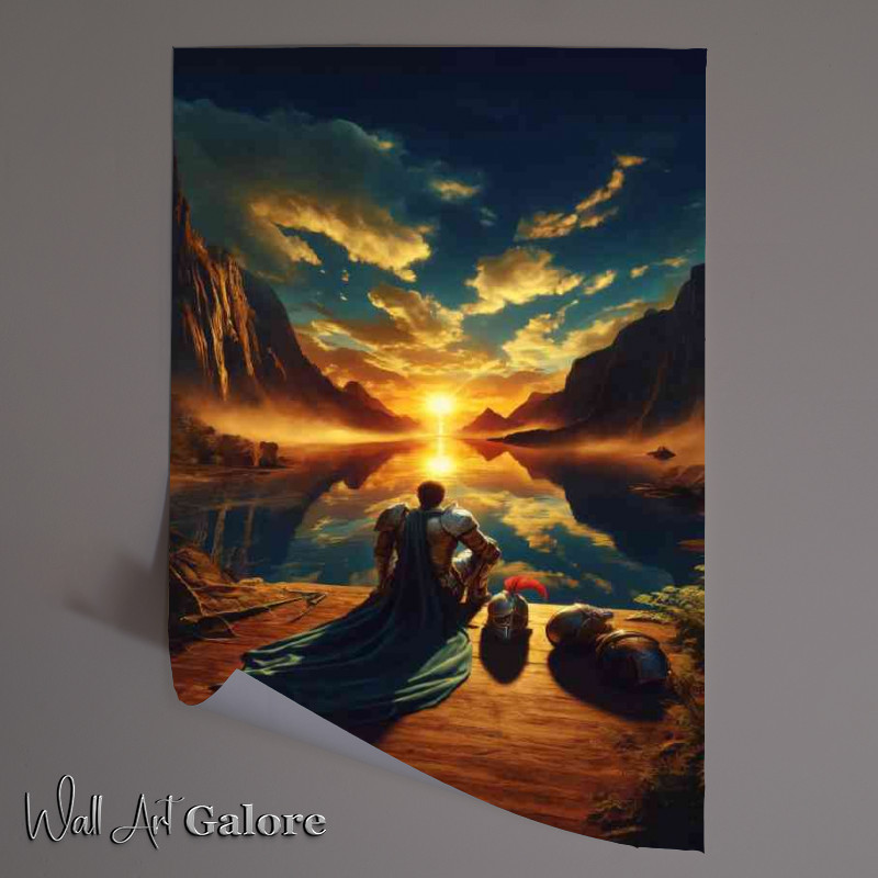 Buy Unframed Poster : (Peace after a victorious battle in a mythical landscape)