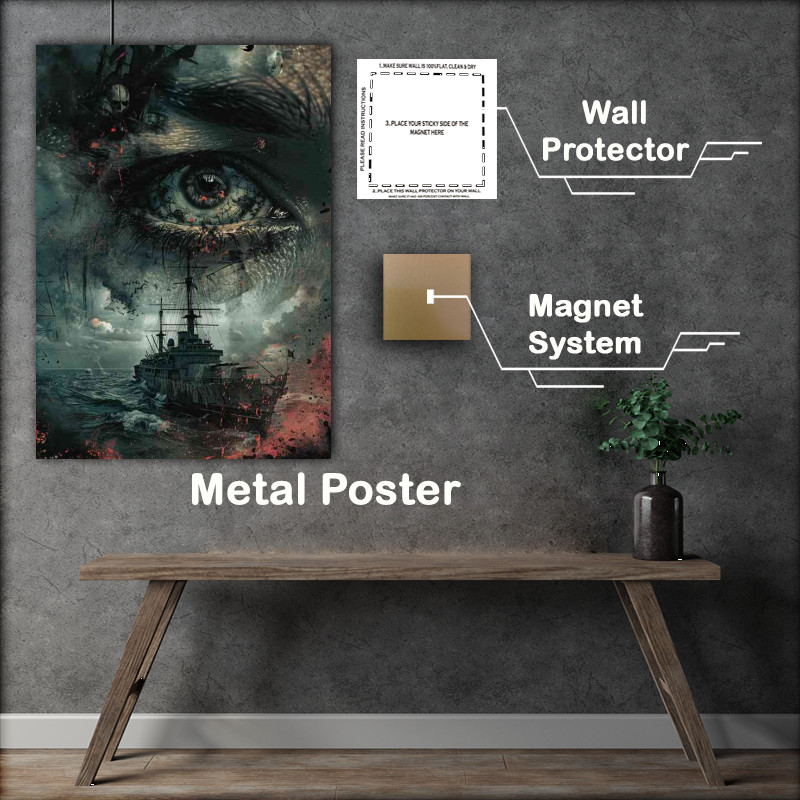 Buy Metal Poster : (The Eye of the ghost ship)