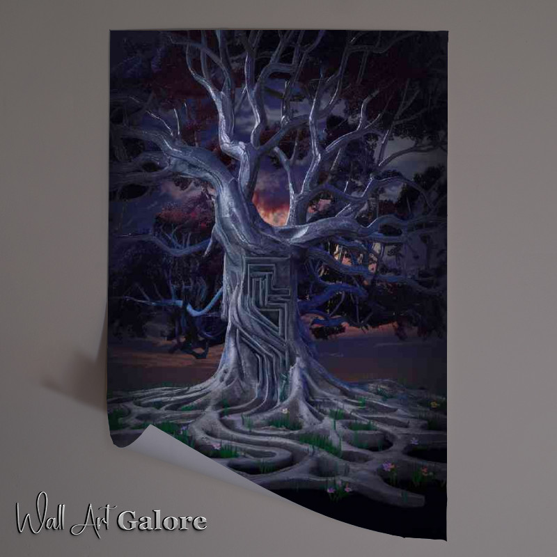 Buy Unframed Poster : (The Maze surreal tree)