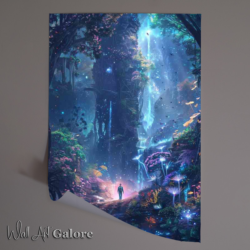 Buy Unframed Poster : (A Man in the enchanted forests)