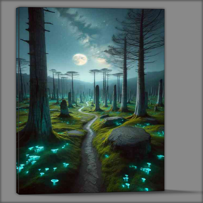 Buy Canvas : (Ancient forest where the trees have turned to stone)