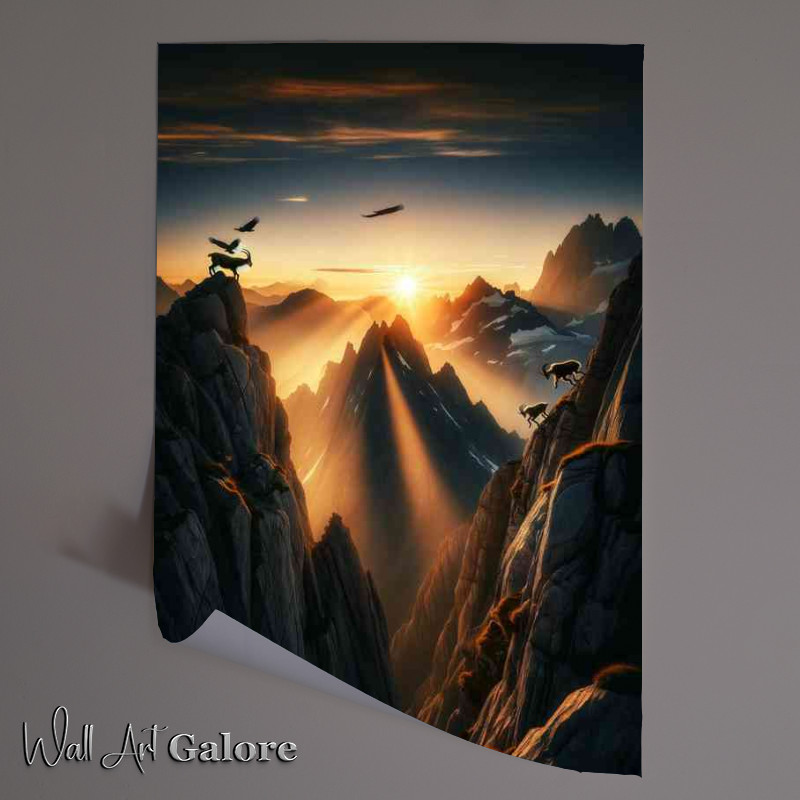 Buy Unframed Poster : (Breathtaking moment of an alpine sunrise)