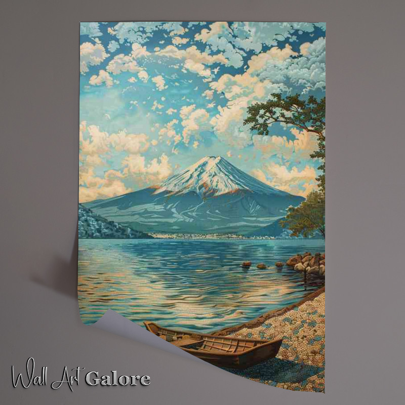 Buy Unframed Poster : (Mount fugi by the lake)