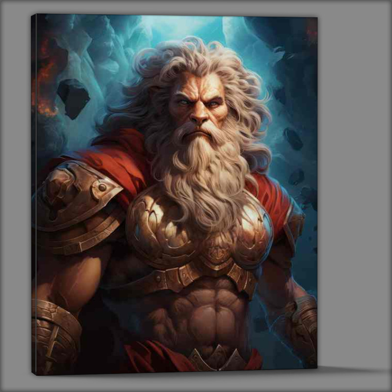 Buy Canvas : (Zeus King of the Greek Gods and Ruler of Mount Olympus)