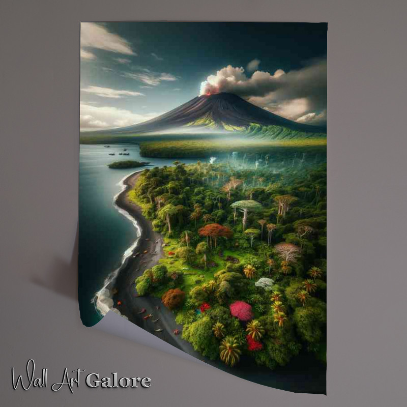 Buy Unframed Poster : (Unique ecosystem of a volcanic island)