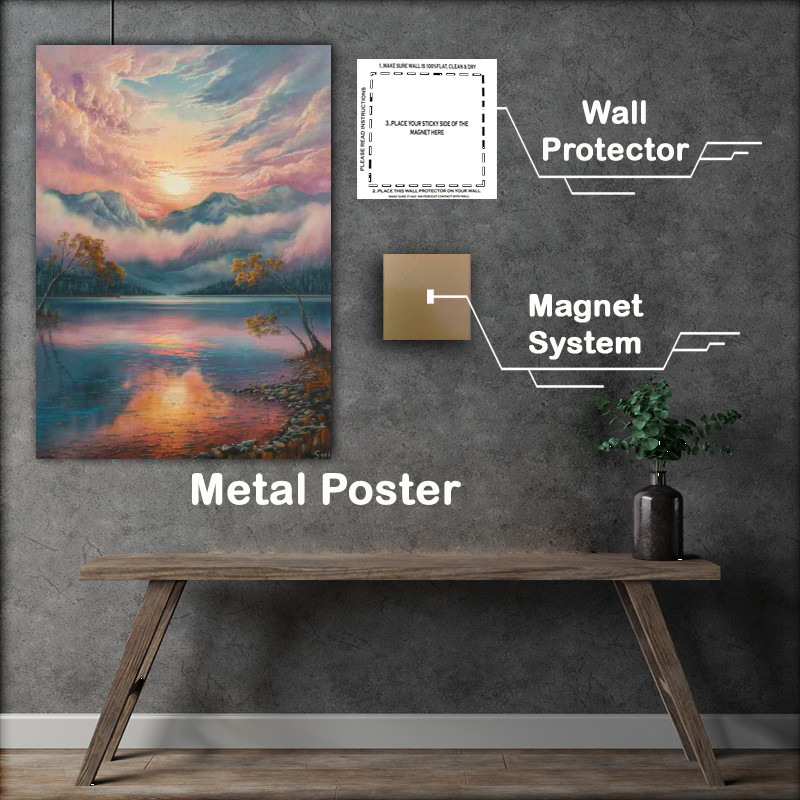 Buy Metal Poster : (Mesmorising still waters)