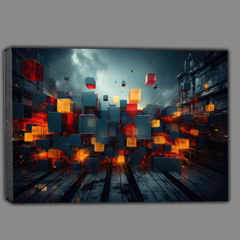 Buy Canvas : (All wall square shapes abstract)