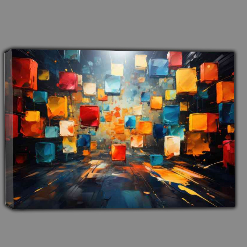 Buy Canvas : (Its a colourful square shaped wall)
