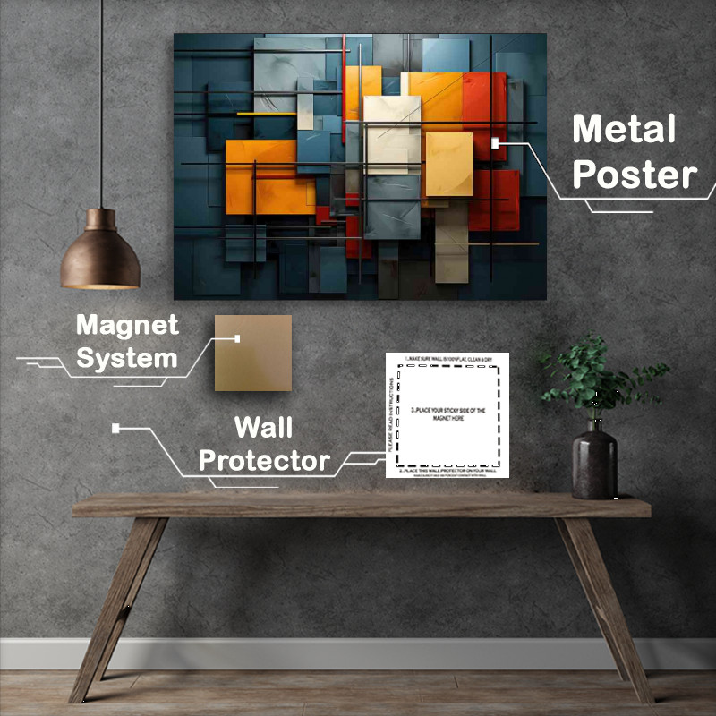 Buy Metal Poster : (Its all about the square shapes)