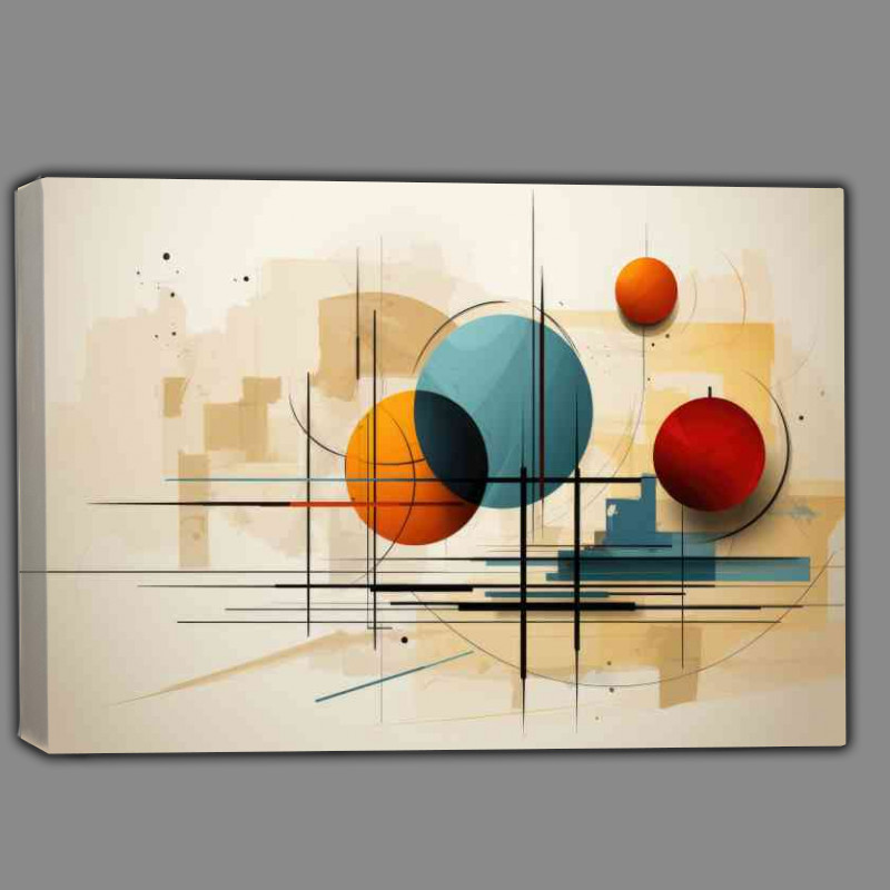 Buy Canvas : (Lines and circles abstract style)