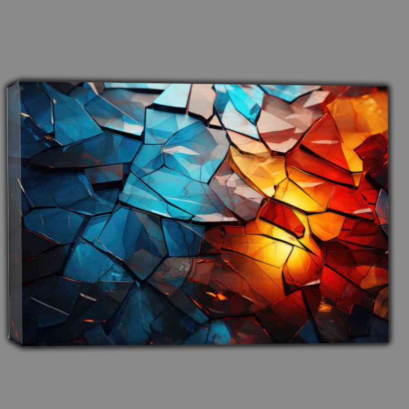 Buy Canvas : (Multi coloured glass abstract)