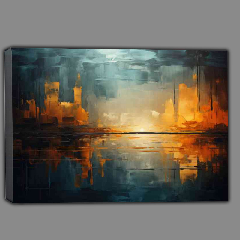 Buy Canvas : (Painted colours city like form)