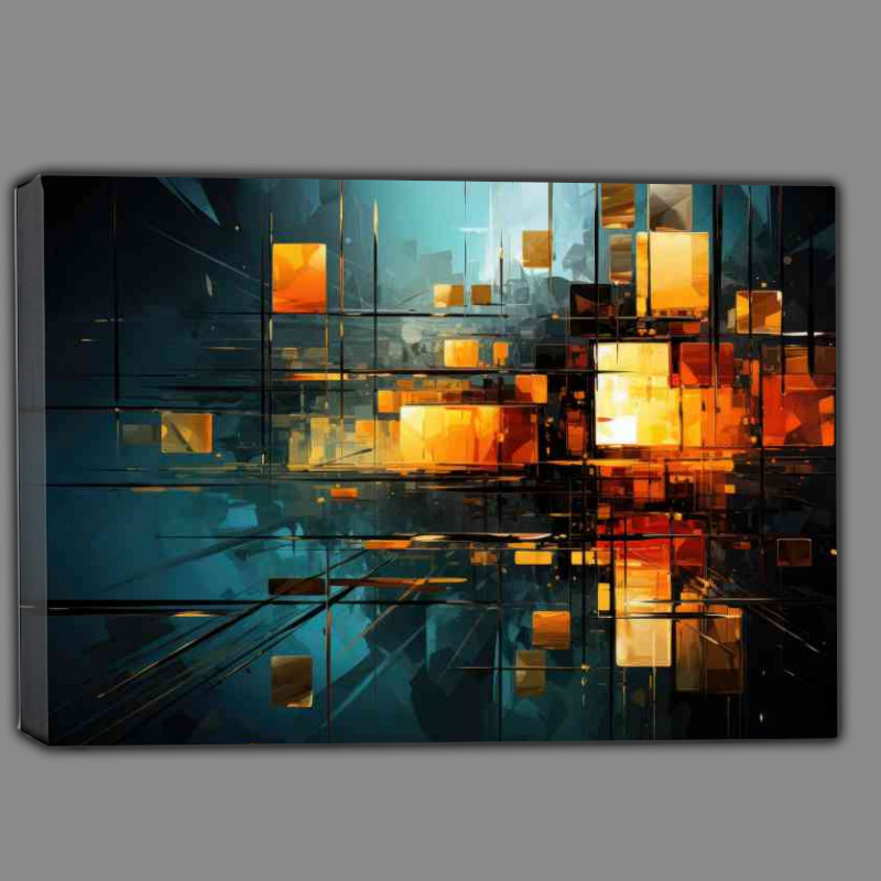 Buy Canvas : (Sky form city like squares and lines)