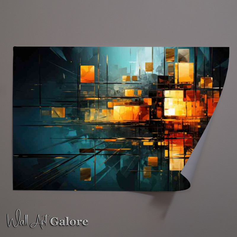 Buy Unframed Poster : (Sky form city like squares and lines)