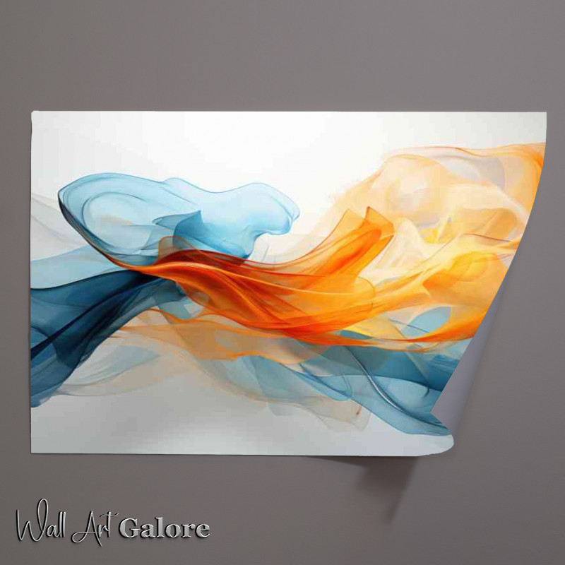 Buy Unframed Poster : (Smokey coloured lines swirling)