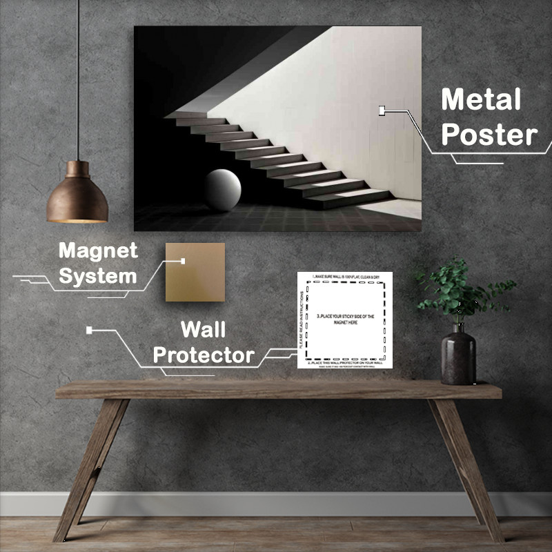 Buy Metal Poster : (The light stairway)