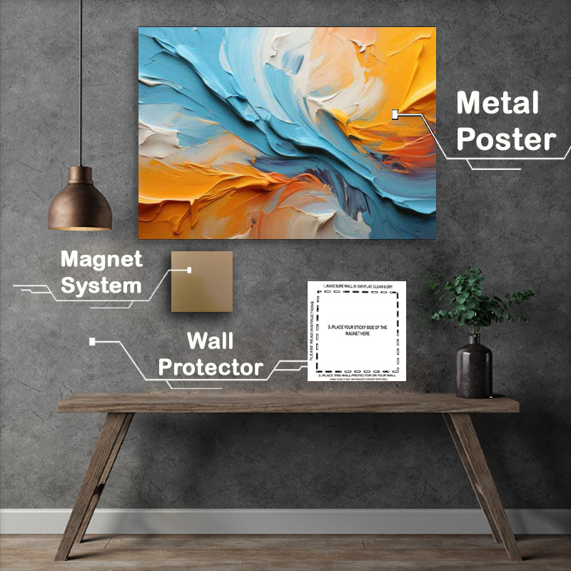 Buy Metal Poster : (The painted river flows)