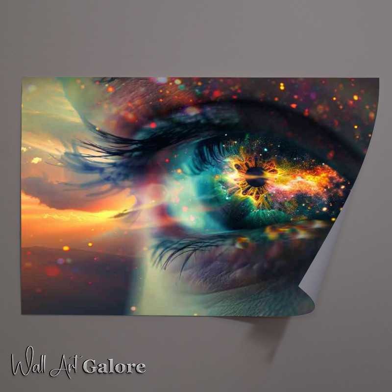 Buy Unframed Poster : (An Eye with the nebula in front of it)