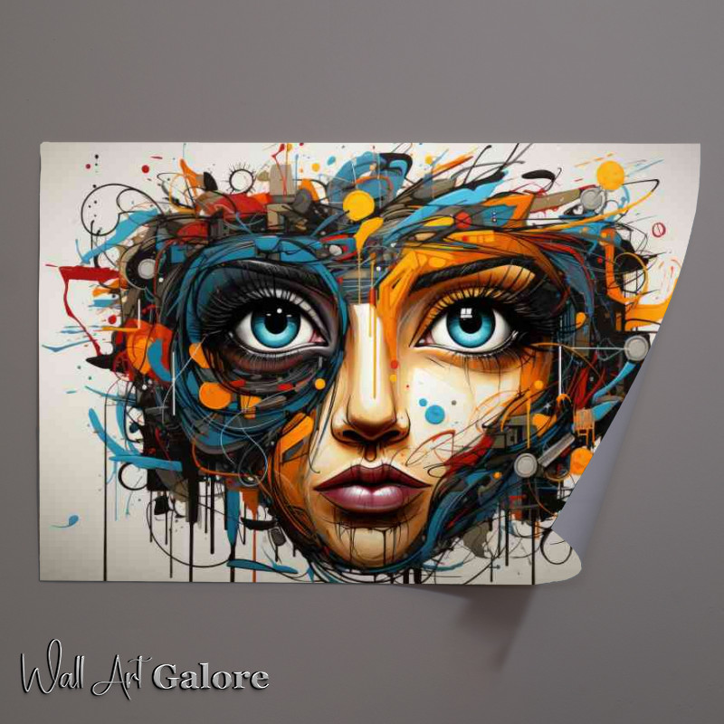 Buy Unframed Poster : (Girl with the big blue eyes)