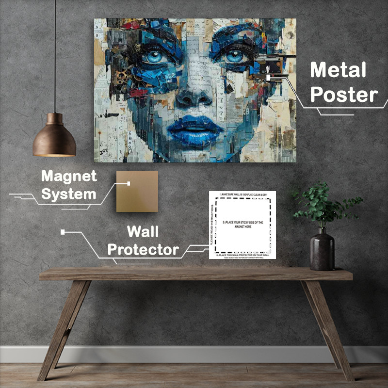 Buy Metal Poster : (The Pallet Knife ladys face)