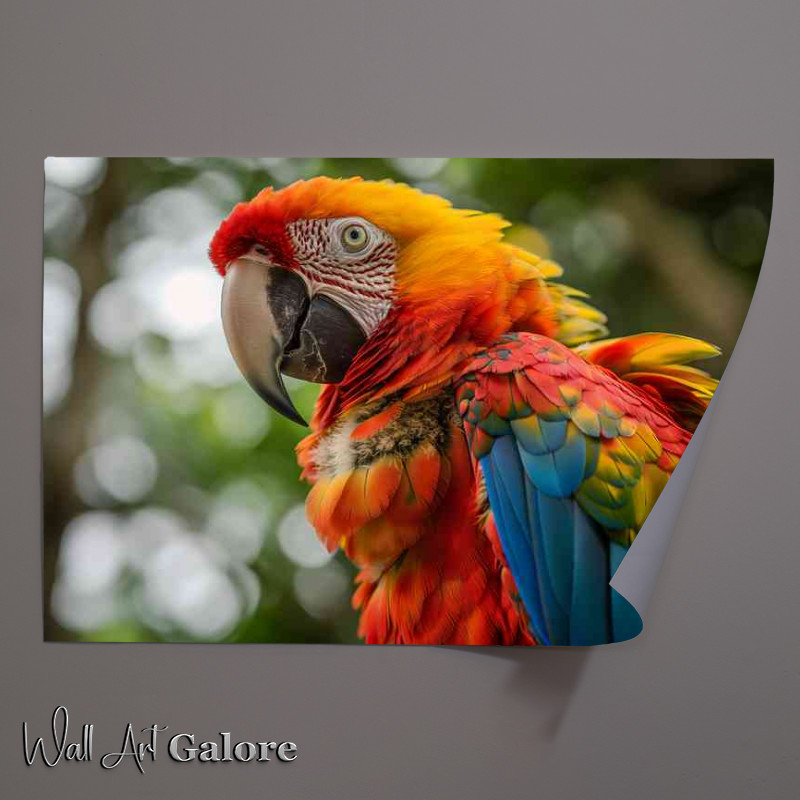 Buy Unframed Poster : (Colorful Parrot looks at the camera)
