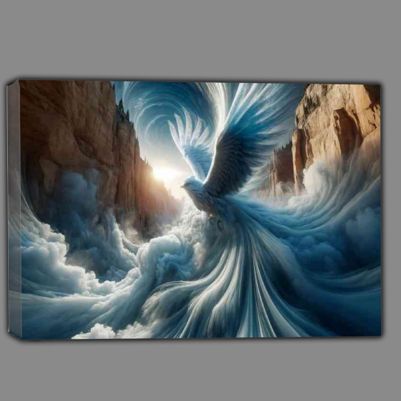 Buy Canvas : (Elemental hawk its feathers a swirl of clouds)
