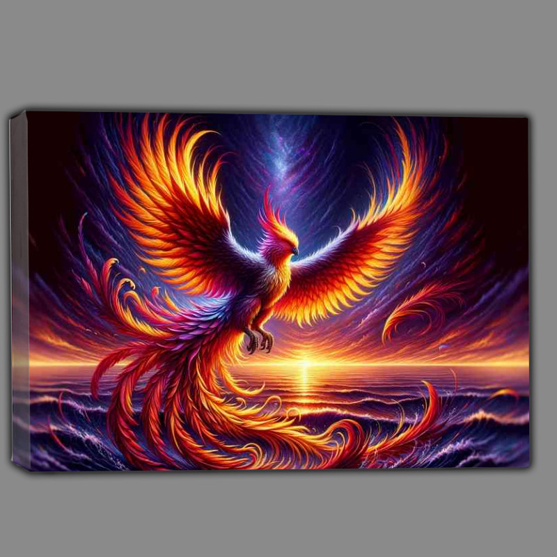 Buy Canvas : (Majestic Phoenix in the form of a large Eagle with feathers)