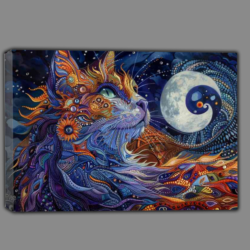 Buy Canvas : (Beautiful cat abstract style)