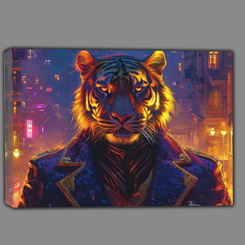 Buy Canvas : (Tiger bright lights big city)