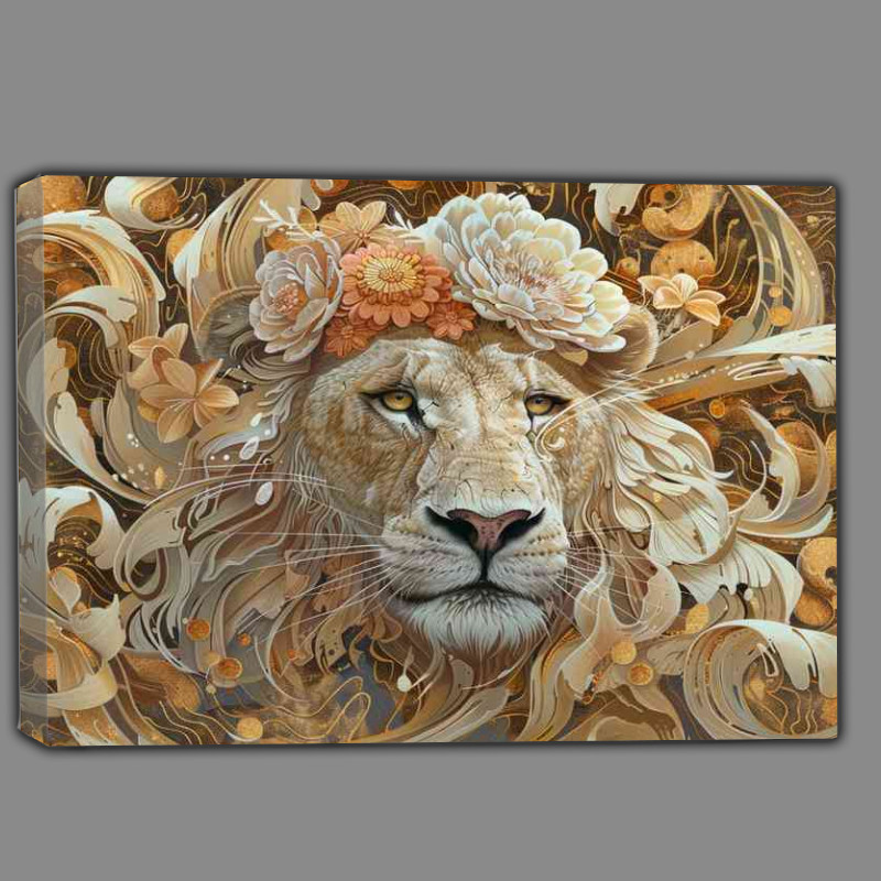 Buy Canvas : (A Detailed style of a Lion)