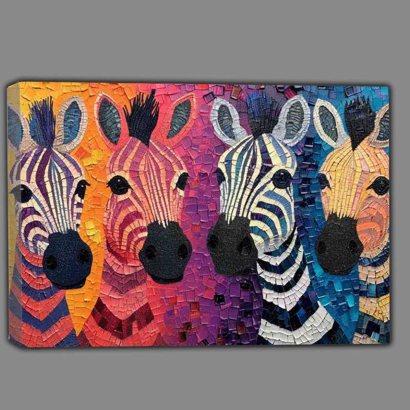 Buy Canvas : (A collection of Zebras)
