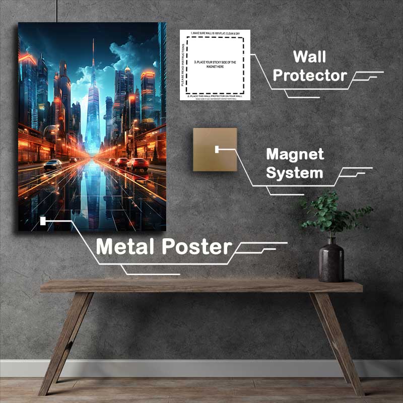Buy Metal Poster : (Cybernetic Shadows)