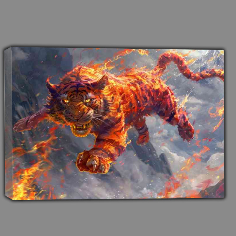 Buy Canvas : (Anthropomorphic red Tiger)
