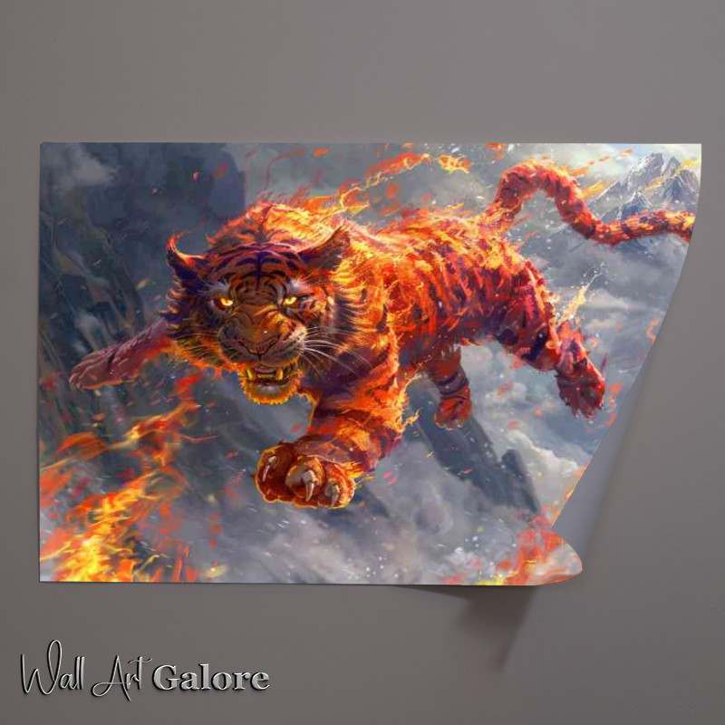Buy Unframed Poster : (Anthropomorphic red Tiger)