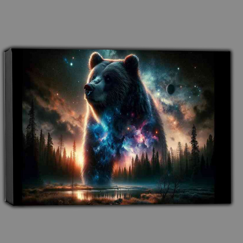 Buy Canvas : (Bear its thick fur a canvas of interstellar clouds)