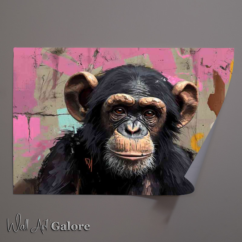 Buy Unframed Poster : (Graffiti street Monkey)