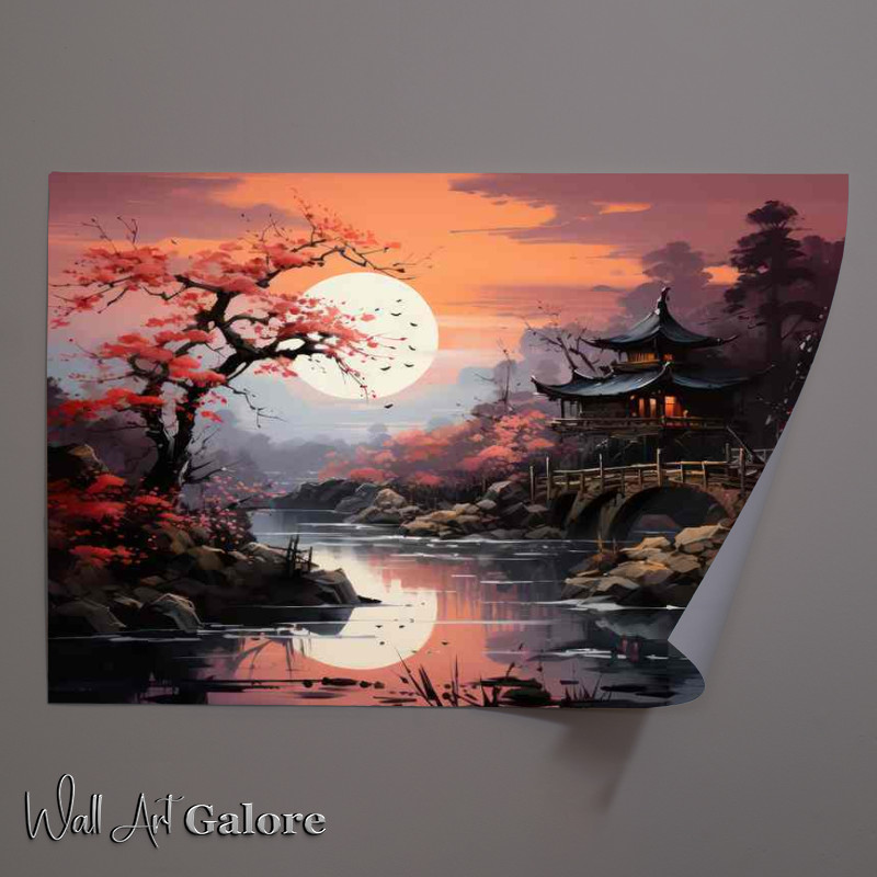 Buy Unframed Poster : (Cherry Petal Passages Japans Iconic Landscape)