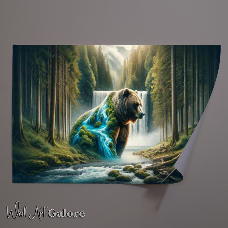 Buy Unframed Poster : (Robust Bear its fur a blend of earthen solidity)