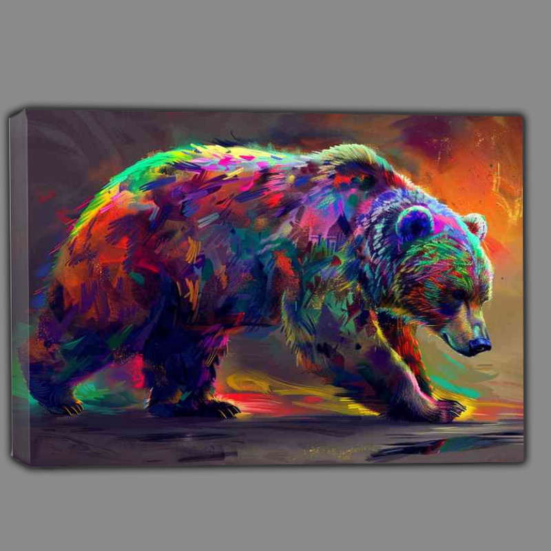 Buy Canvas : (The Bear with many different colours)