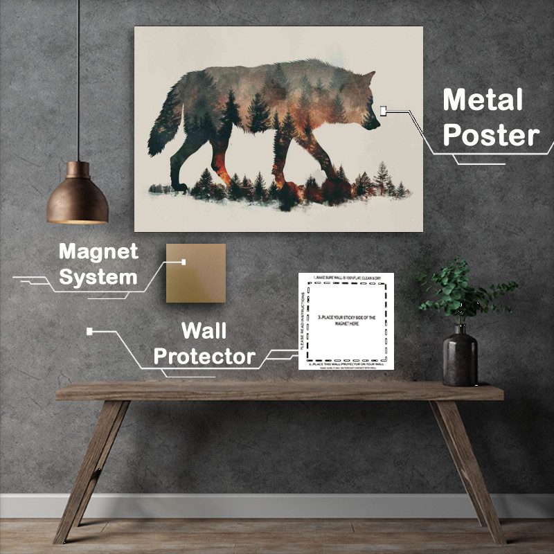 Buy Metal Poster : (The Giant Wolf)