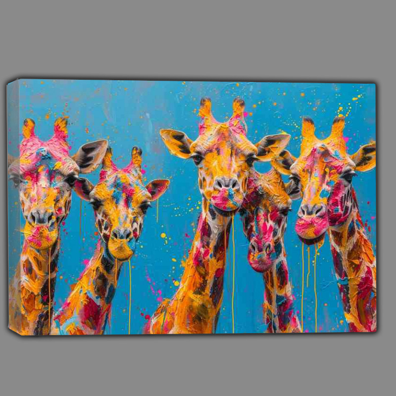 Buy Canvas : (The giraffe club splashed art)