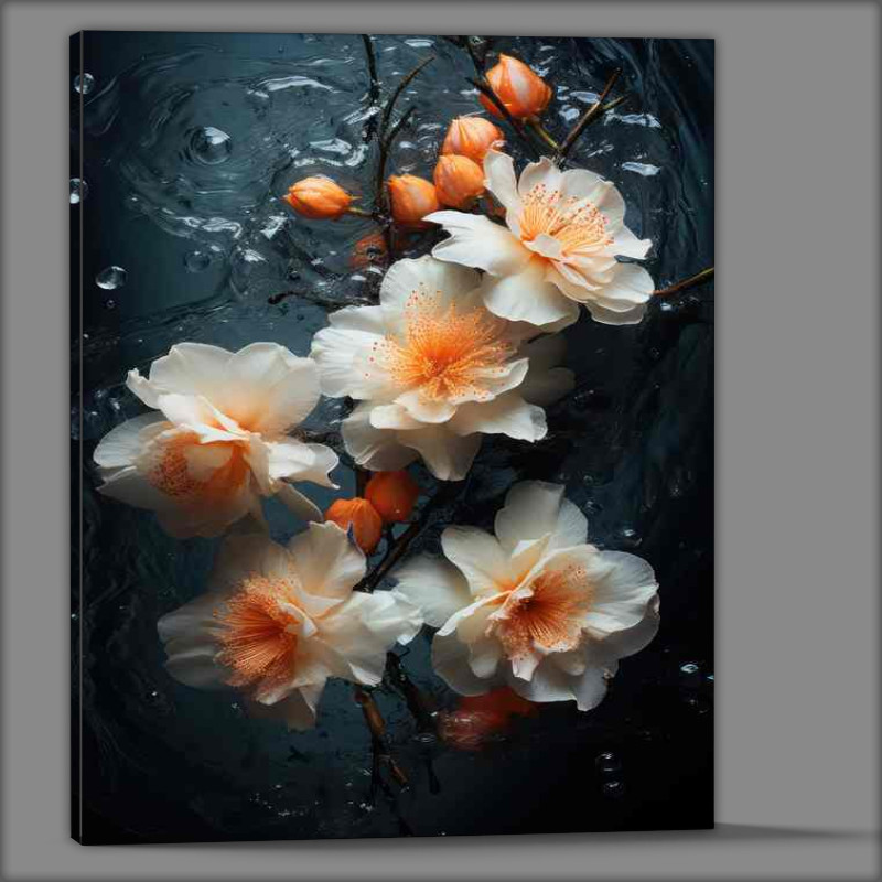 Buy Canvas : (Orange water lillys)
