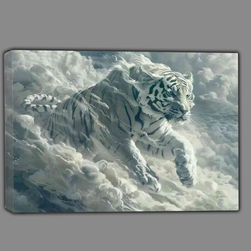 Buy Canvas : (White Tiger in the clouds)
