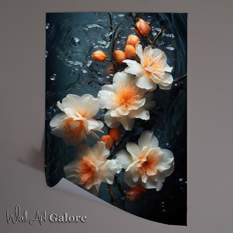 Buy Unframed Poster : (Orange water lillys)