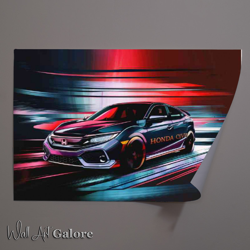 Buy Unframed Poster : (A Stunning design of a honda civic)