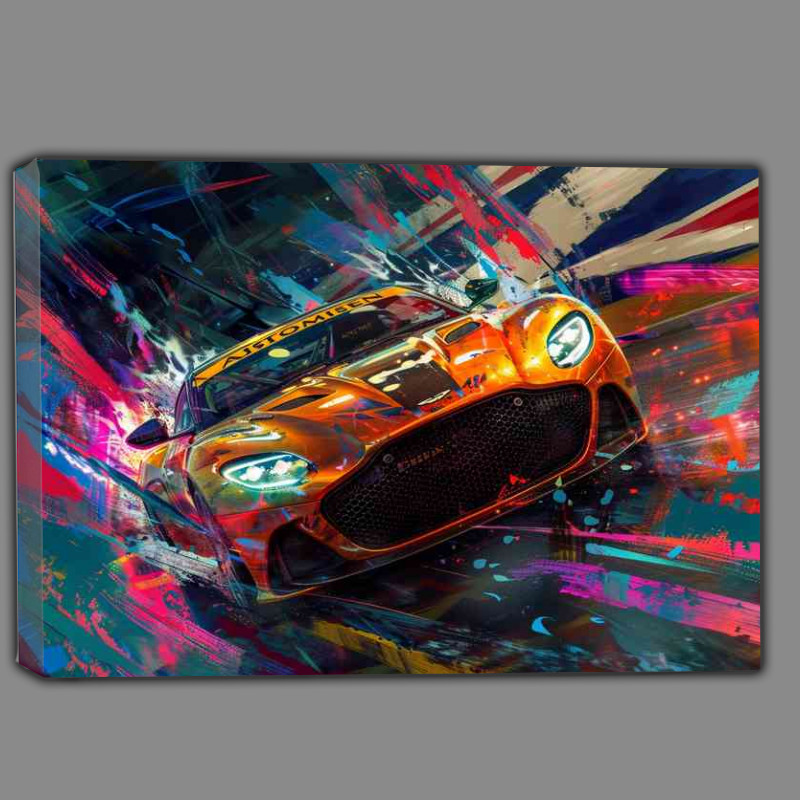 Buy Canvas : (A painting Aston Martin DBS Super car)