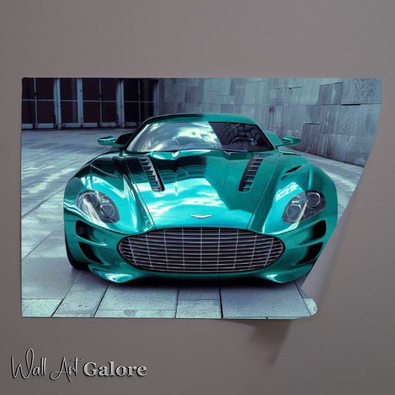 Buy Unframed Poster : (Aston Martin style futuristic smooth elegant design)