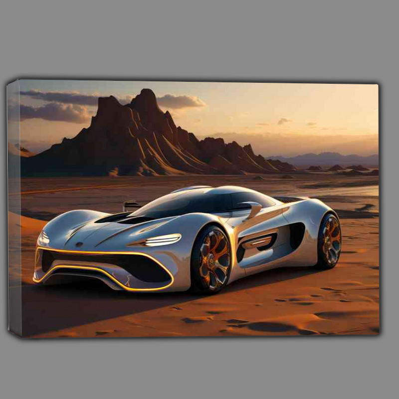 Buy Canvas : (Exotic sports Car in the desert)