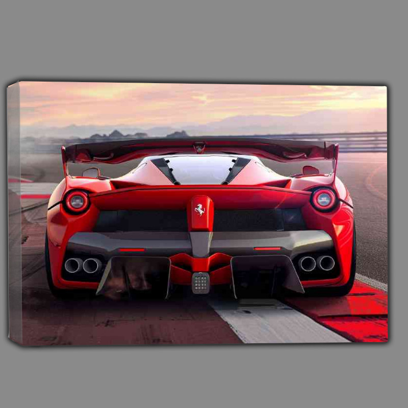 Buy Canvas : (Ferrari f82 concept car with large rear wing wide)