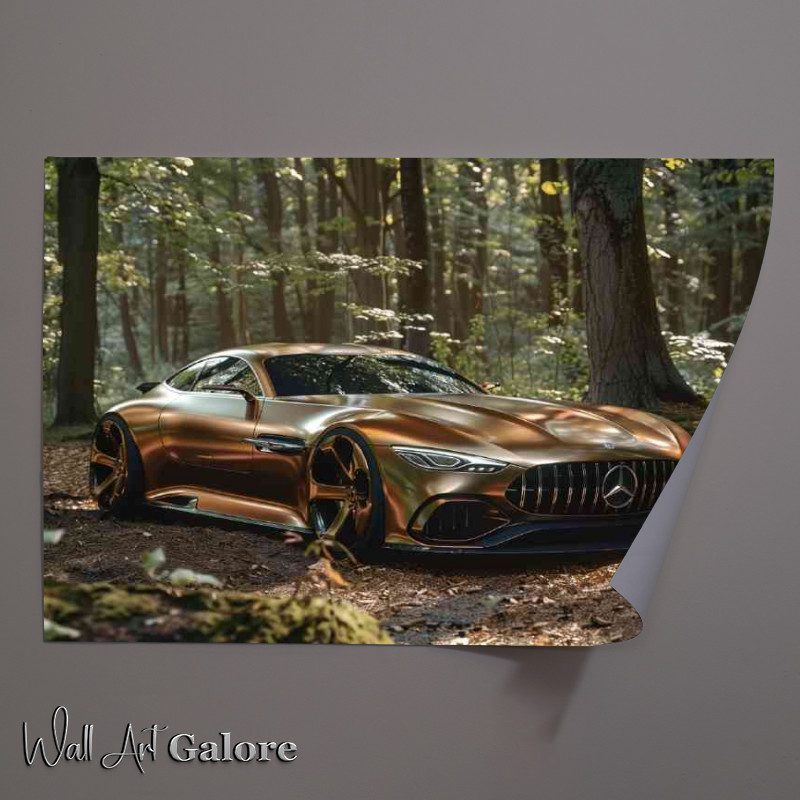 Buy Unframed Poster : (Mercedes AMG concept Inspired style car parked)